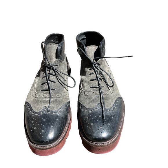 Donald J Pliner Mens Grey Wingtip Suede Oxford Shoes Donald Pliner Keelan Wingtip Oxford (Men) | Nordstromrack main image 3